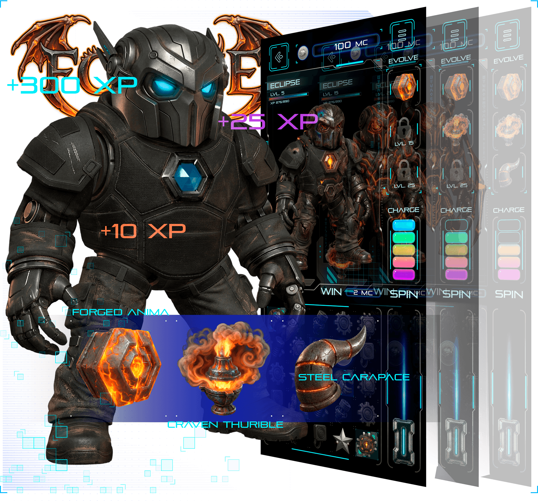 Mech evolution illustration